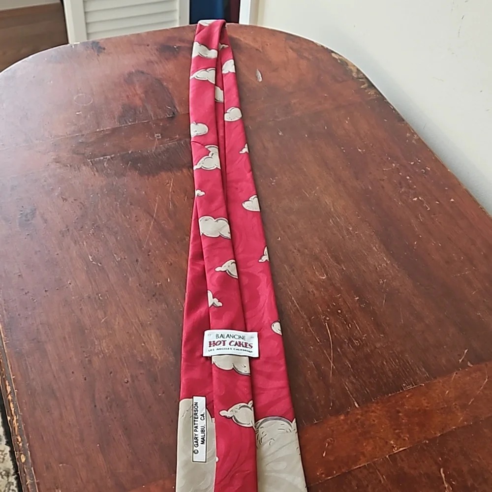 Vintage Balacine Hot Cakes Gary Patterson Golf Humor Tie Made in USA
